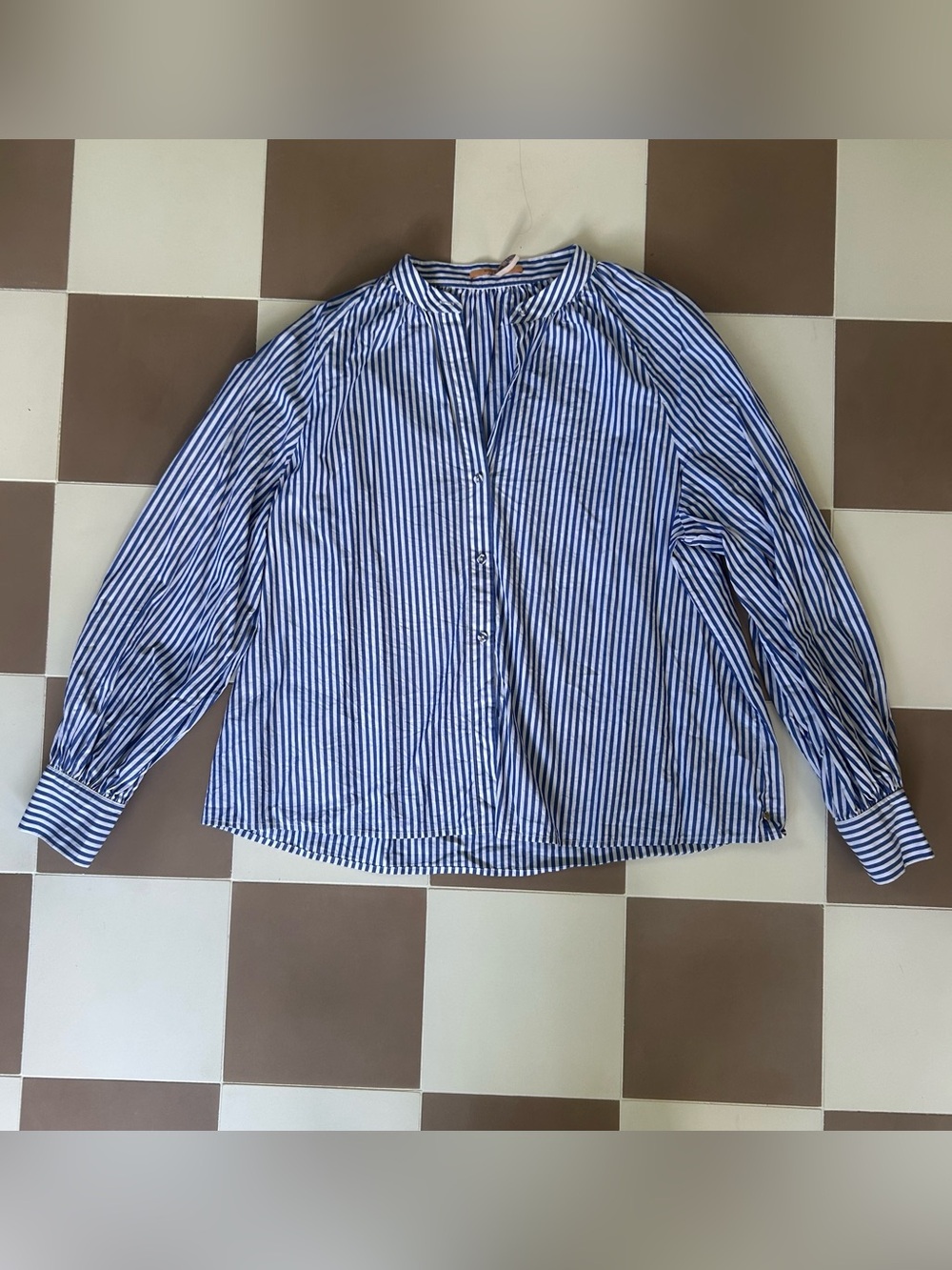 Scotch & Soda Maison Scotch Blue Stripe Blouse M Organic Cotton C'est Si Bon